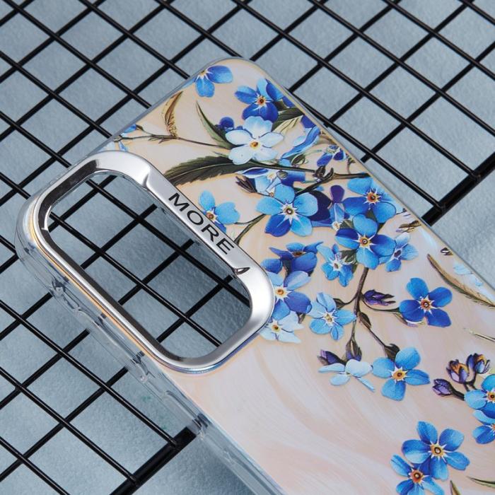 OEM - AH2 Samsung Galaxy A55 5G Skal PC+TPU Skydd - Laser Blommönster - Flerfärgad