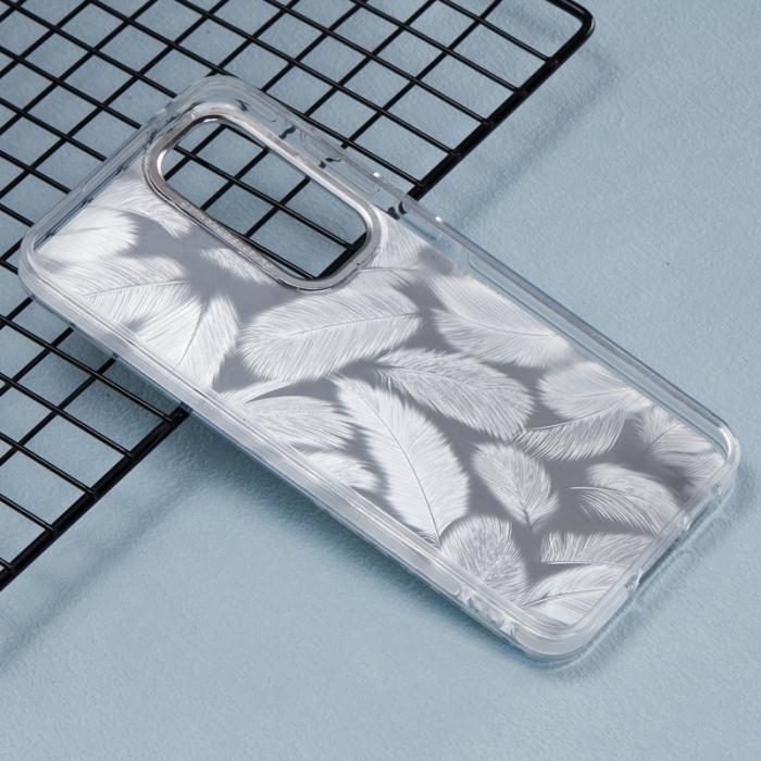 OEM - AH8 Samsung Galaxy A55 5G Skal Plast Skydd - Laser Blommönster - Flerfärgad