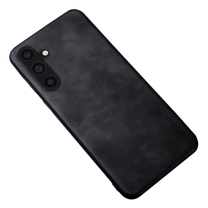 AIORIA - AIORIA Samsung Galaxy A35 5G Skal PU Läder - Svart
