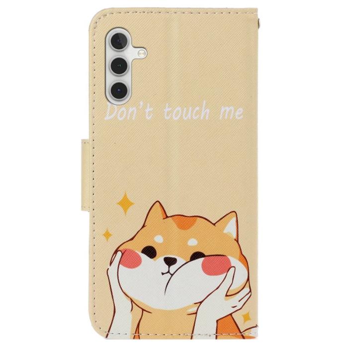 OEM - Akita Leather Samsung Galaxy A55 5G Plånboksfodral - Mönstertryck - Akita Hund