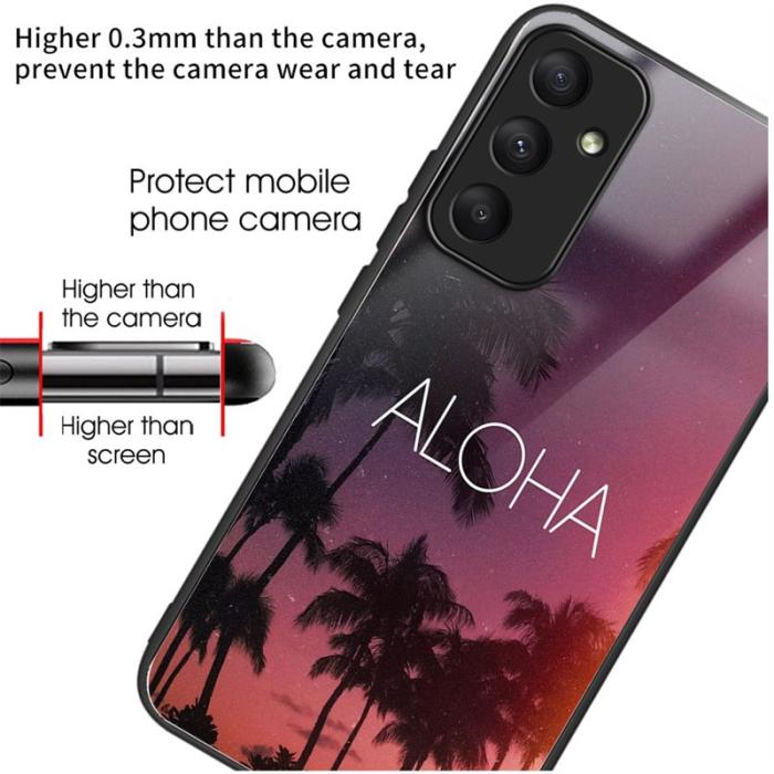OEM - ALOHA Samsung Galaxy A55 5G Skal Härdat Glas TPU - ALOHA
