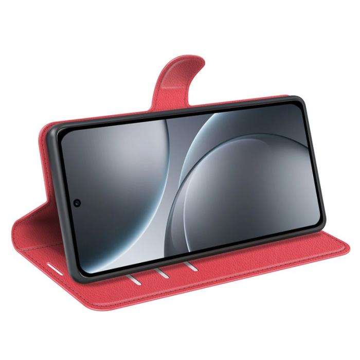 Amorus - AMORUS Oppo Find X9 Pro 5G Plånboksfodral Konstläder - Röd