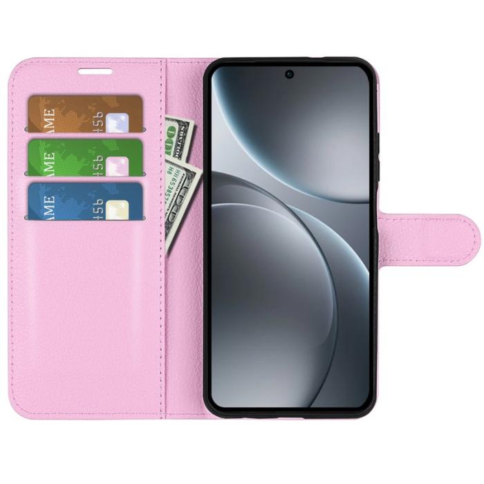 Amorus - AMORUS Oppo Find X9 Pro 5G Plånboksfodral Konstläder - Rosa