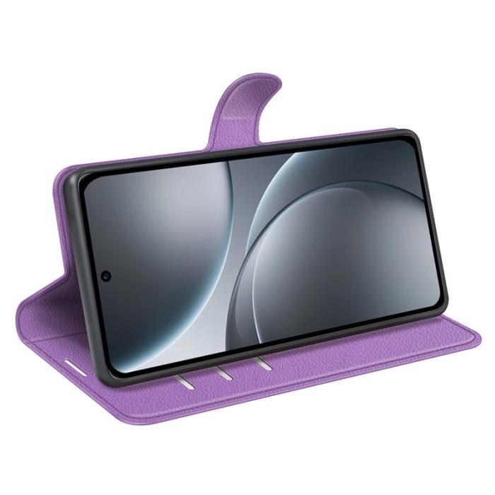 Amorus - AMORUS Oppo Find X9 Pro 5G Plånboksfodral Konstläder Stöd - Lila