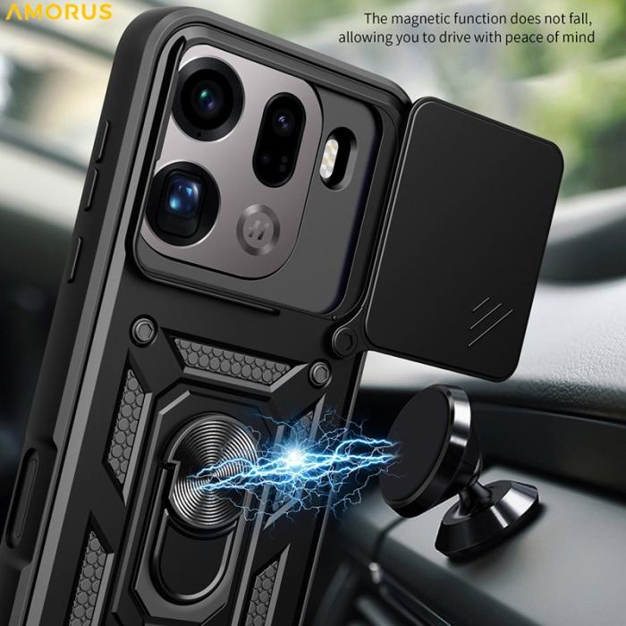 Amorus - AMORUS Mobilskal till Oppo Find X9 Pro 5G Plast - Silver