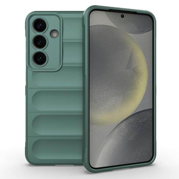 Amorus - AMORUS Samsung Galaxy A35 5G Skal Stöttålig Mjuk TPU - Grön