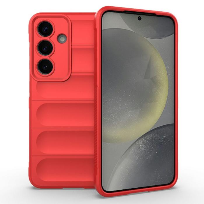 Amorus - AMORUS Samsung Galaxy A35 5G Skal Stöttålig Mjuk TPU - Röd