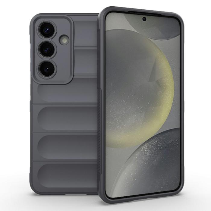 Amorus - AMORUS Samsung Galaxy A55 5G Skal Stöttålig Mjuk TPU - Mörkgrå