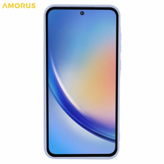 Amorus - AMORUS Samsung Galaxy A55 5G Skal TPU Stötabsorberande - Ljuslila