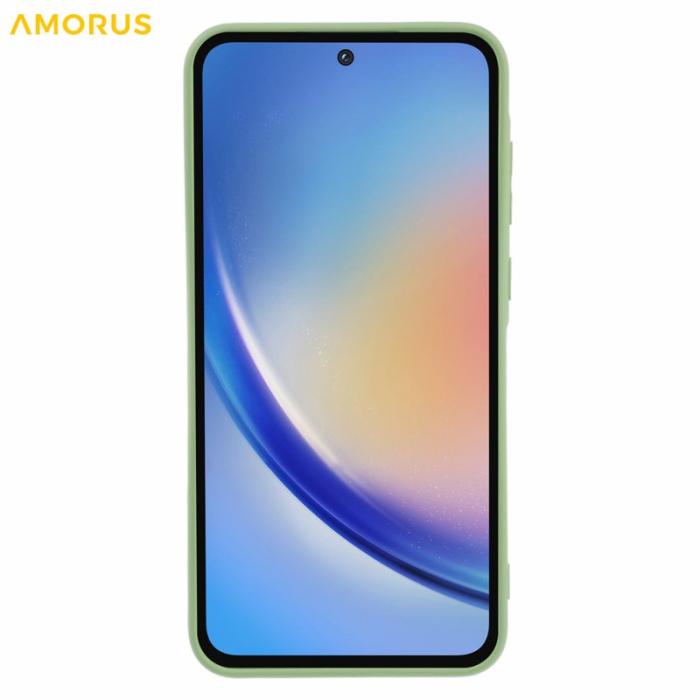 Amorus - AMORUS Samsung Galaxy A55 5G Skal TPU Stötabsorberande - Matcha Grön