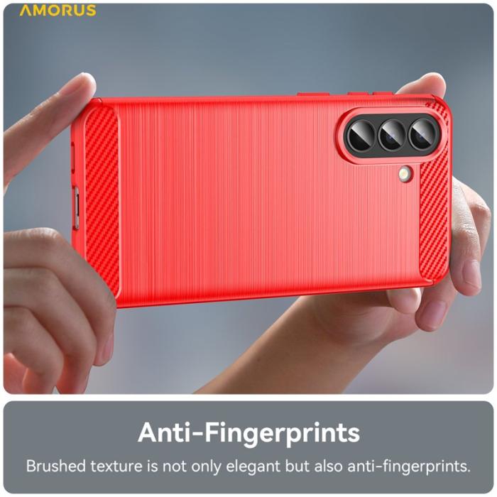 Amorus - AMORUS Samsung Galaxy A57 Mobilskal Plast - Röd