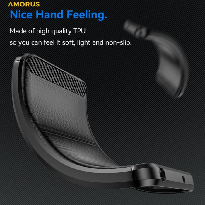 Amorus - AMORUS Samsung Galaxy A57 Mobilskal Plast - Svart