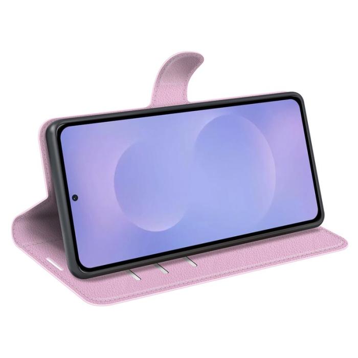 Amorus - AMORUS Samsung Galaxy S26 / S26 Pro Äkta Läder Fodral - Rosa