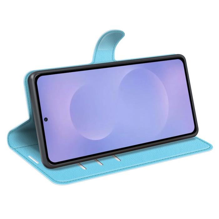 OEM - AMORUS Samsung Galaxy S26 / S26 Pro Fodral Äkta Läder - Blå