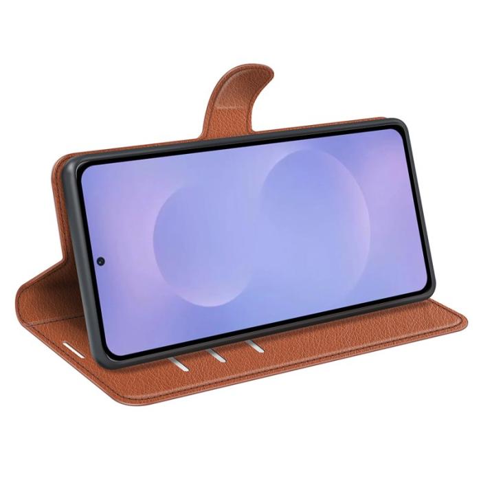 Amorus - AMORUS Samsung Galaxy S26 / S26 Pro Fodral Äkta Läder - Brun