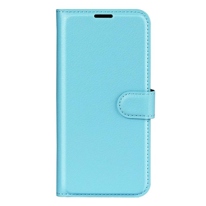 Amorus - AMORUS Samsung Galaxy S26 Ultra Fodral Litchi Textur Äkta Läder - Blå