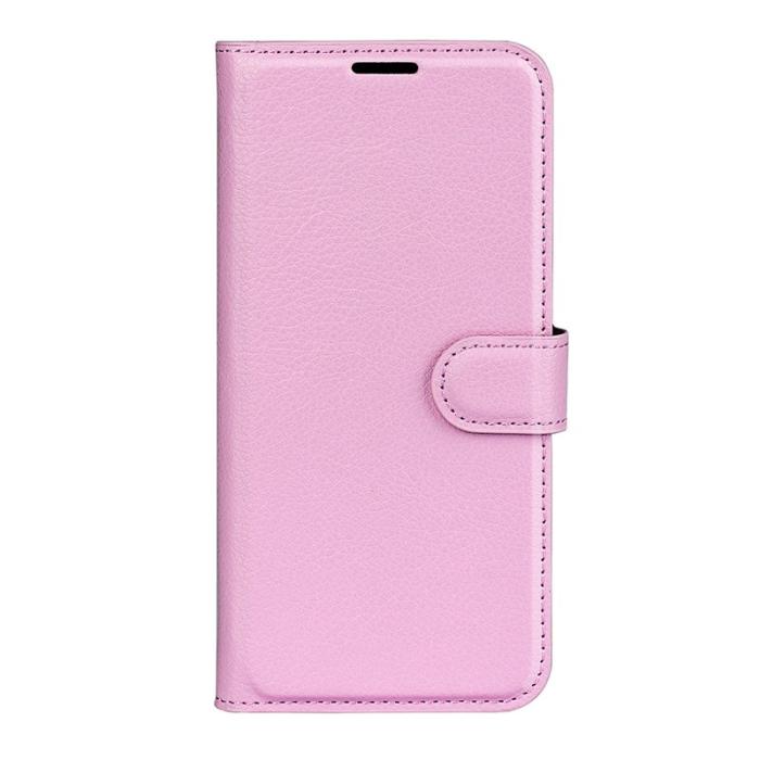 OEM - AMORUS Samsung Galaxy S26 Ultra Fodral Litchi Textur Äkta Läder - Rosa