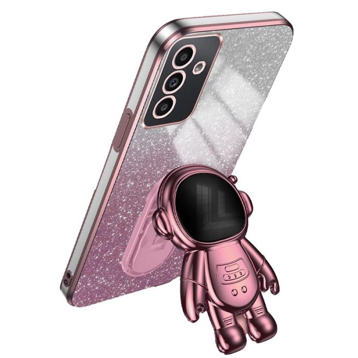 OEM - Astronaut Samsung Galaxy A35 5G Skal PC+TPU Anti-rep - Rosa