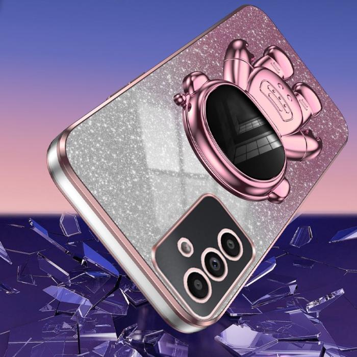 OEM - Astronaut Samsung Galaxy A35 5G Skal PC+TPU Anti-rep - Rosa