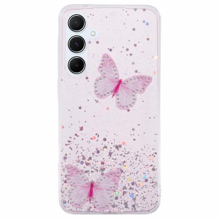 OEM - AW Series Samsung Galaxy A55 5G Skal TPU+PVC - Rosa