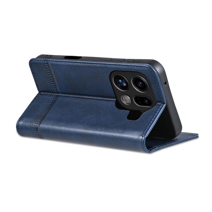 AZNS - AZNS Oppo Find X9 Pro 5G Fodral Äkta Läder - Blå