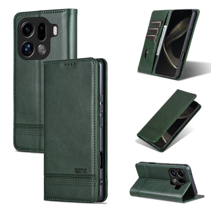 AZNS - AZNS Oppo Find X9 Pro 5G Fodral PU Läder - Grön