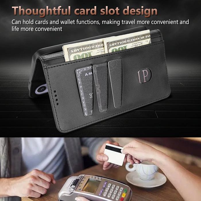 AZNS - AZNS Samsung Galaxy A57 Plånboksfodral Konstläder Skydd - Röd