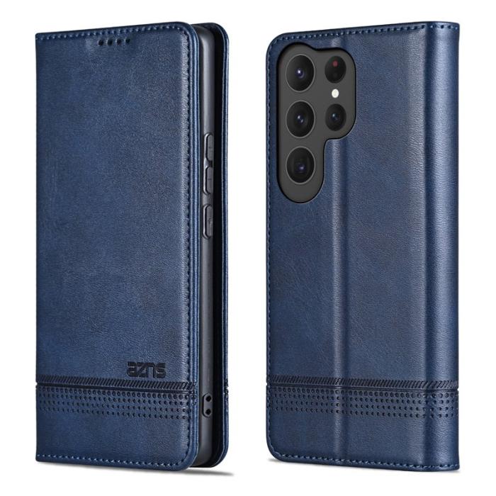 OEM - AZNS Samsung Galaxy S26 Ultra Fodral Äkta Läder - Blå