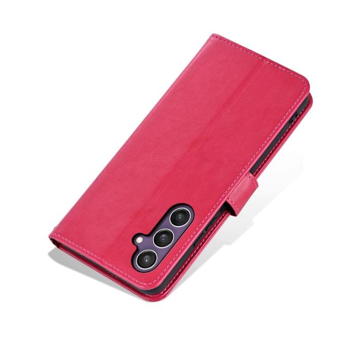 AZNS - AZNS Samsung Galaxy S26 Plus Plånboksfodral Konstläder Ställ - Röd