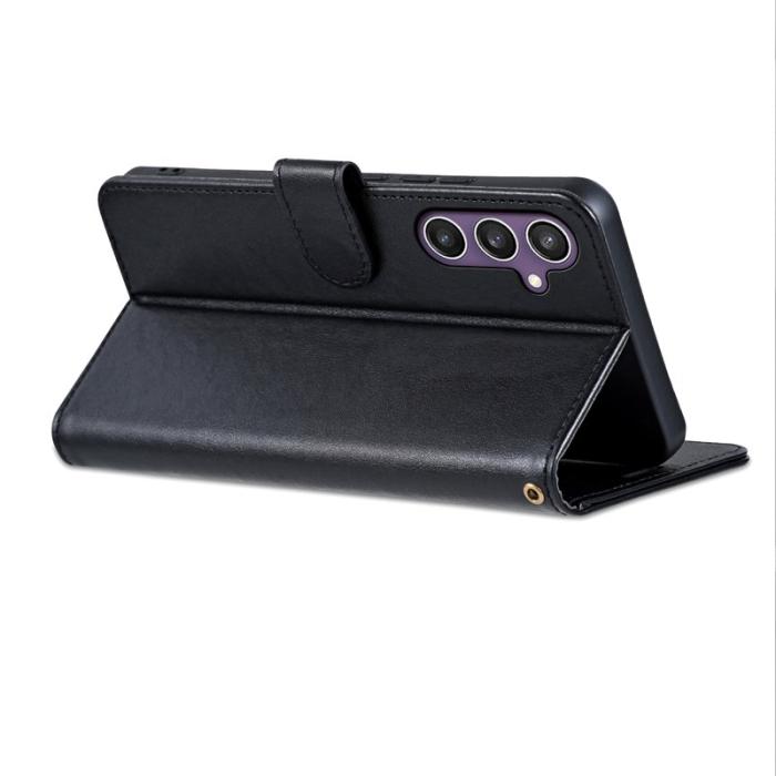 AZNS - AZNS Samsung Galaxy S26 Plus Plånboksfodral Konstläder Ställ - Svart