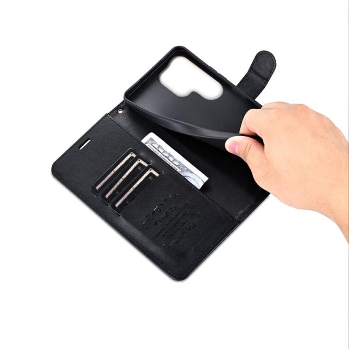 AZNS - AZNS Samsung Galaxy S26 Ultra Fodral Konstläder Ställ - Svart
