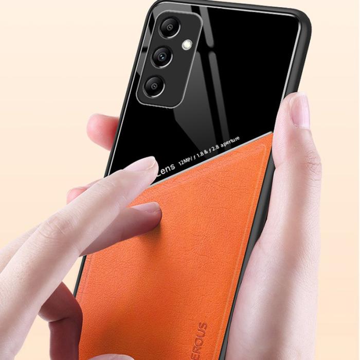 OEM - Back Shell för Samsung Galaxy A55 5G Skal PU+TPU - Röd