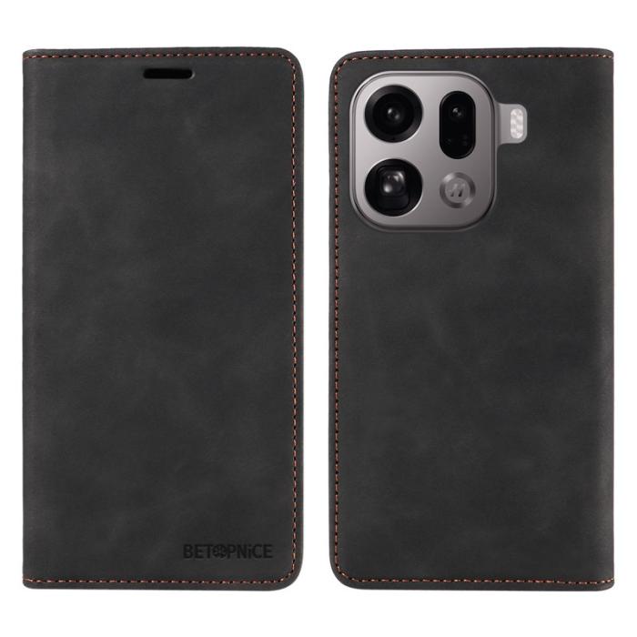 BETOPNICE - BETOPNICE Oppo Find X9 Pro 5G Fodral Äkta Läder - Svart