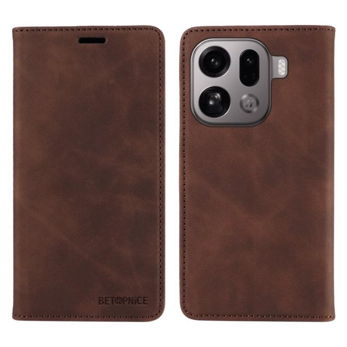 BETOPNICE - BETOPNICE Oppo Find X9 Pro 5G Fodral Läder RFID Skydd - Brun