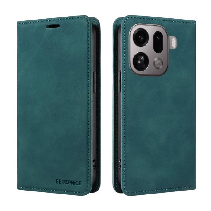 BETOPNICE - BETOPNICE Oppo Find X9 Pro 5G Fodral Läder RFID Skydd - Grön