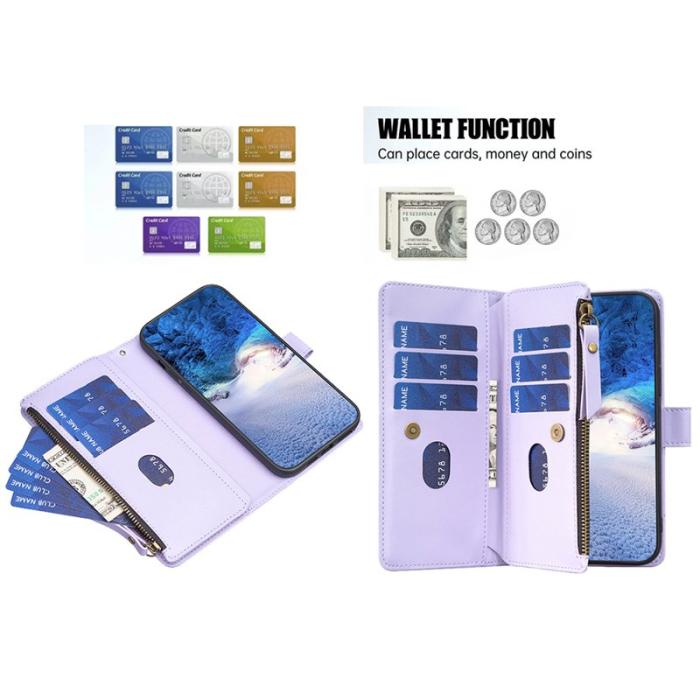 OEM - BF Style-19 Samsung Galaxy A35 5G Skal PU Läder - Lila