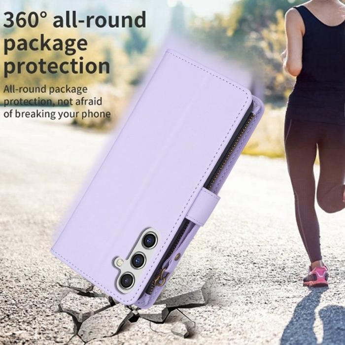 OEM - BF Style-19 Samsung Galaxy A35 5G Skal PU Läder - Lila
