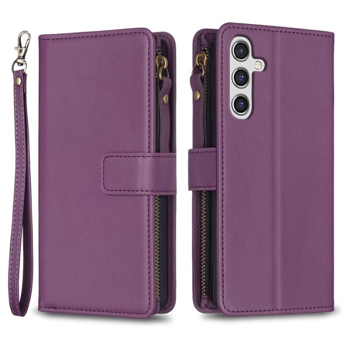 OEM - BF Style-19 Samsung Galaxy A55 5G Plånboksfodral Konstläder Ställ - Lila