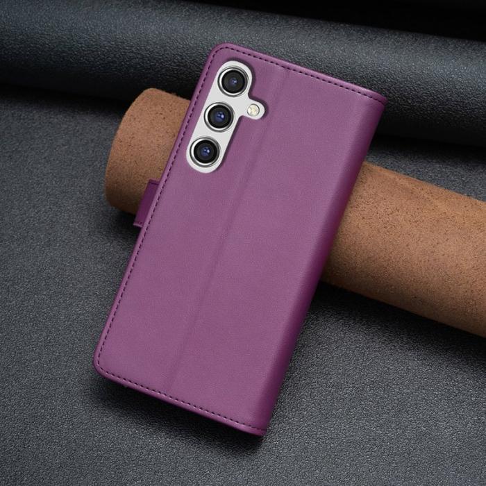 OEM - BF Style-19 Samsung Galaxy A55 5G Plånboksfodral Konstläder Ställ - Lila