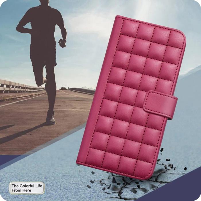 BINFEN COLOR - BINFEN Samsung Galaxy A35 5G Fodral Äkta Läder - Röd