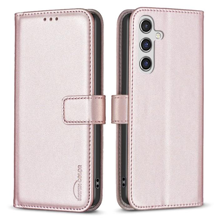 OEM - BINFEN Samsung Galaxy A35 5G Fodral Konstläder - Roséguld