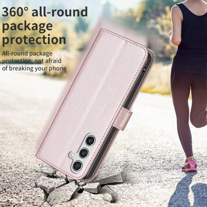 OEM - BINFEN Samsung Galaxy A35 5G Fodral Konstläder - Roséguld