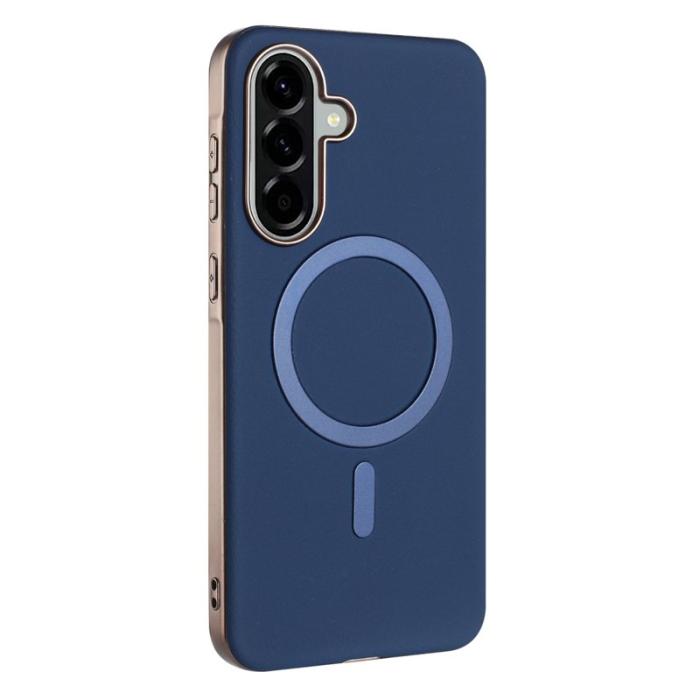 BINFEN COLOR - BINFEN Samsung Galaxy A55 5G Skal Magnetiskt PU + TPU - Mörkblå