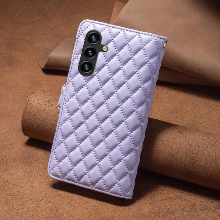 BINFEN COLOR - BINFEN Samsung Galaxy A55 5G Skal Med Dragkedja Ställbart Skydd - Lila