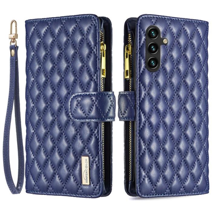 BINFEN COLOR - BINFEN Samsung Galaxy A55 5G Skal Med Fickor Stöd Skydd - Blå