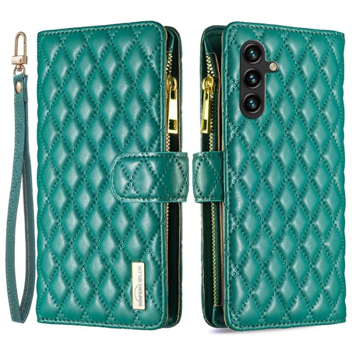 BINFEN COLOR - BINFEN Samsung Galaxy A55 5G Skal Med Fickor Stöd Skydd - Grön