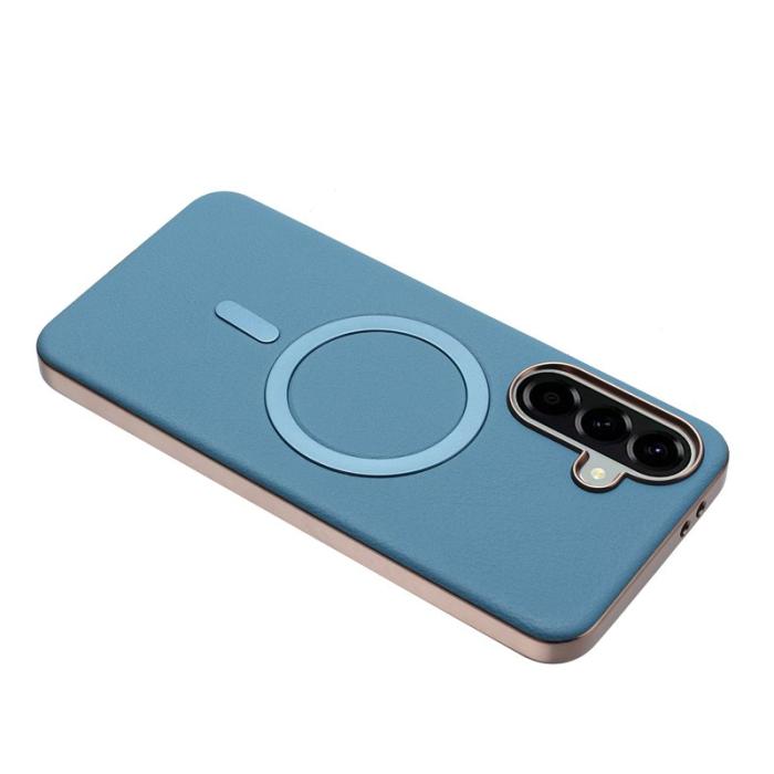 BINFEN COLOR - BINFEN Samsung Galaxy A55 5G Skal PU + TPU - Baby Blue