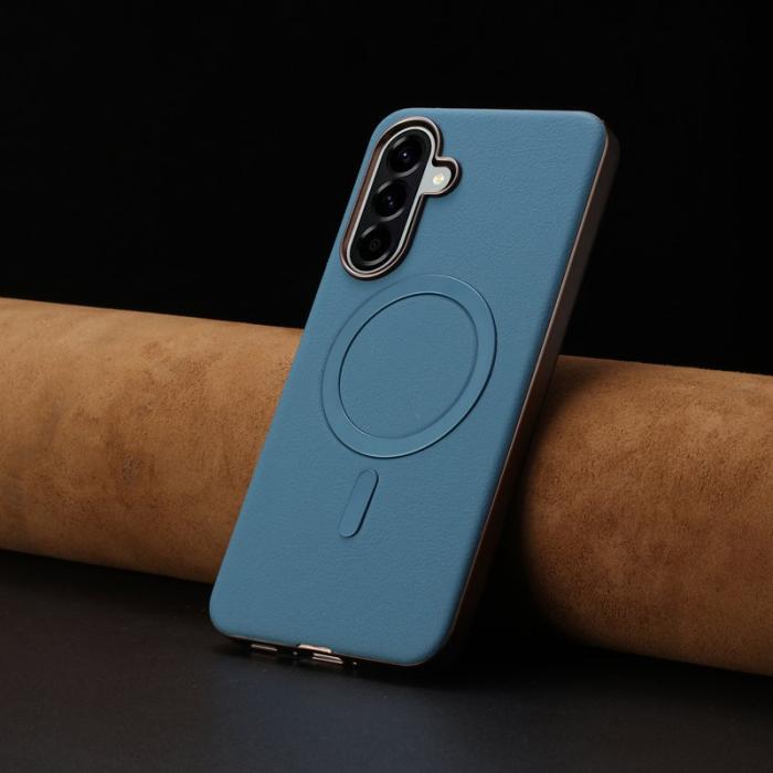 BINFEN COLOR - BINFEN Samsung Galaxy A55 5G Skal PU + TPU - Baby Blue