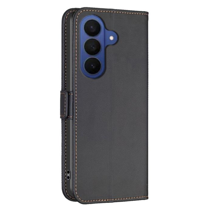 BINFEN COLOR - BINFEN Samsung Galaxy A57 Plånboksfodral Konstläder Flip Folio - Svart