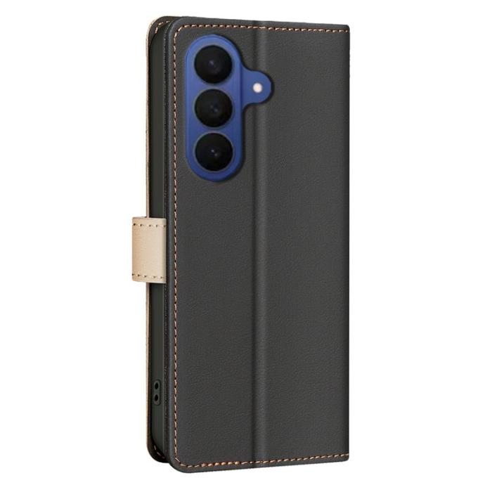 BINFEN COLOR - BINFEN Samsung Galaxy S26+ Plånboksfodral Konstläder RFID Skydd - Svart